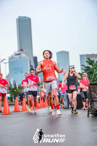 Race photo from Smartfren Run 2024