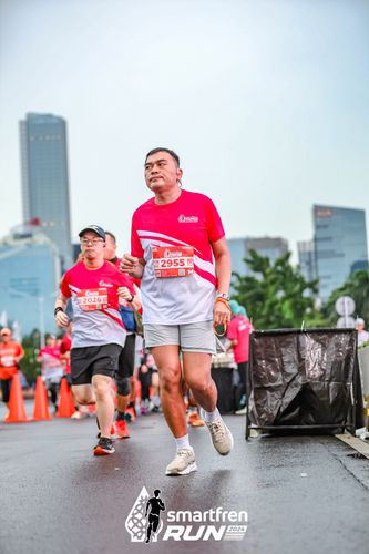 Race photo from Smartfren Run 2024