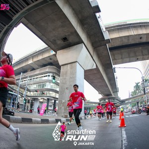 Race photo from SMARTFREN RUN 2026