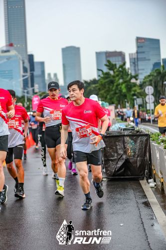 Race photo from Smartfren Run 2024