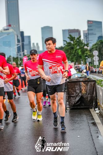 Race photo from Smartfren Run 2024