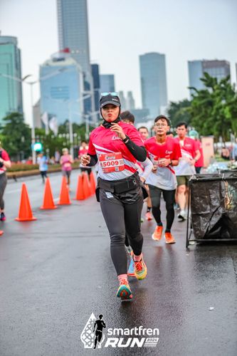 Race photo from Smartfren Run 2024