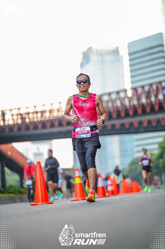 Race photo from Smartfren Run 2025 
