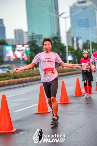 Race photo from Smartfren Run 2024