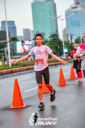 Race photo from Smartfren Run 2024