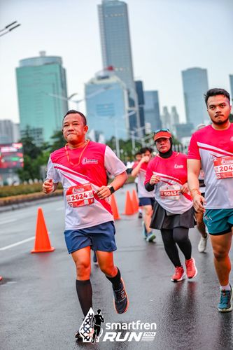 Race photo from Smartfren Run 2024