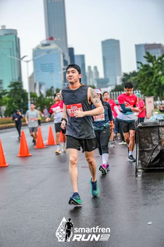 Race photo from Smartfren Run 2024