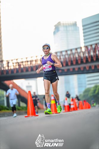 Race photo from Smartfren Run 2025 