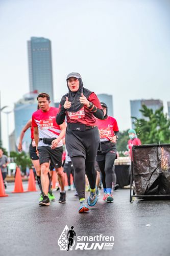 Race photo from Smartfren Run 2024