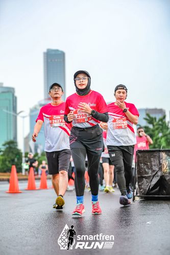 Race photo from Smartfren Run 2024