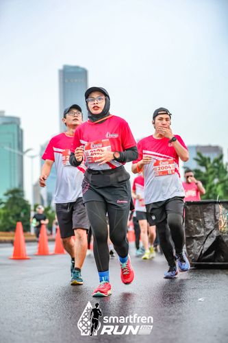 Race photo from Smartfren Run 2024