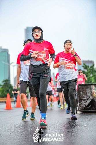 Race photo from Smartfren Run 2024