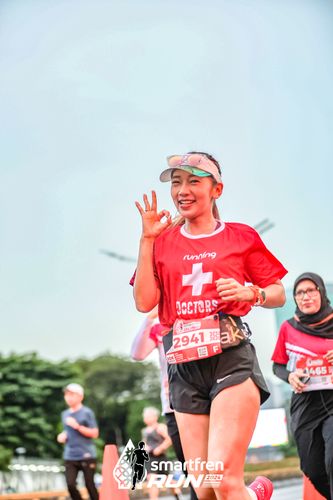 Race photo from Smartfren Run 2024