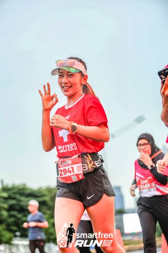 Race photo from Smartfren Run 2024