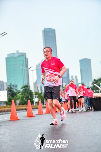 Race photo from Smartfren Run 2024