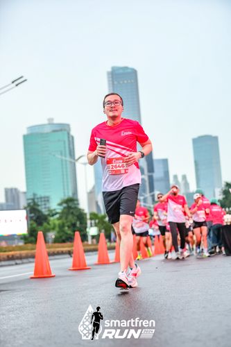 Race photo from Smartfren Run 2024