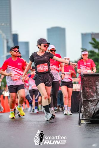 Race photo from Smartfren Run 2024