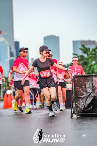 Race photo from Smartfren Run 2024