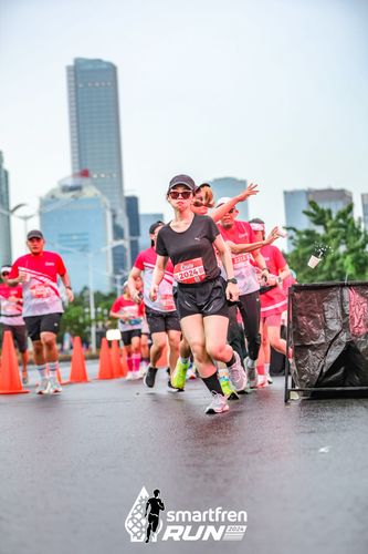 Race photo from Smartfren Run 2024