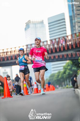 Race photo from Smartfren Run 2025 