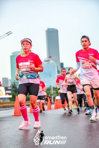 Race photo from Smartfren Run 2024