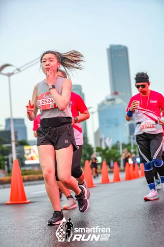 Race photo from Smartfren Run 2024