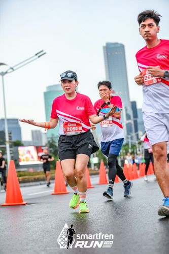 Race photo from Smartfren Run 2024