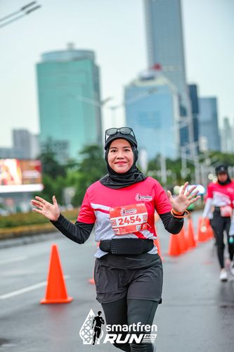 Race photo from Smartfren Run 2024