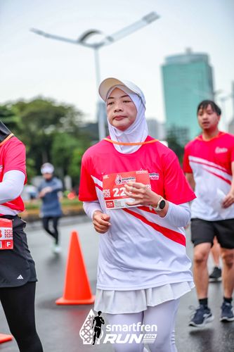 Race photo from Smartfren Run 2024