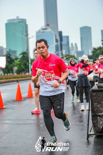 Race photo from Smartfren Run 2024