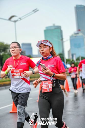 Race photo from Smartfren Run 2024