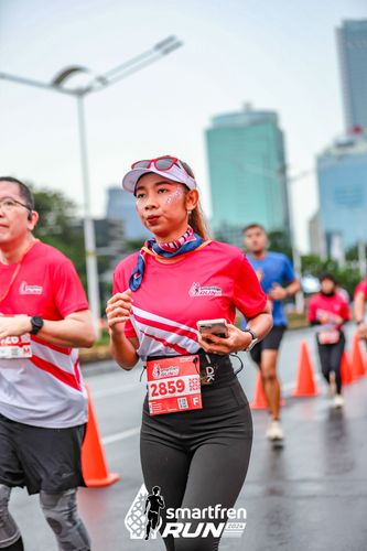 Race photo from Smartfren Run 2024