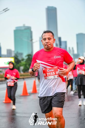 Race photo from Smartfren Run 2024