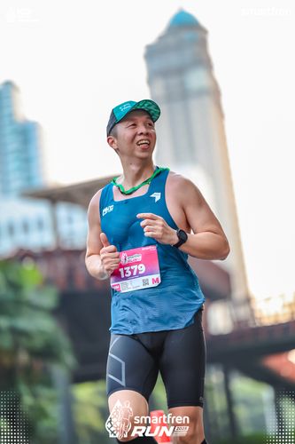 Race photo from Smartfren Run 2025 