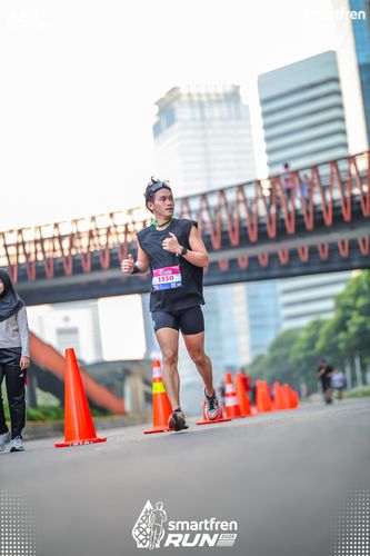 Race photo from Smartfren Run 2025 