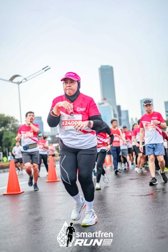 Race photo from Smartfren Run 2024