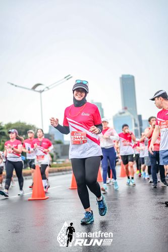 Race photo from Smartfren Run 2024