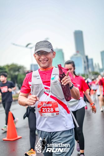 Race photo from Smartfren Run 2024