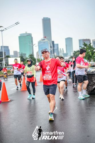 Race photo from Smartfren Run 2024