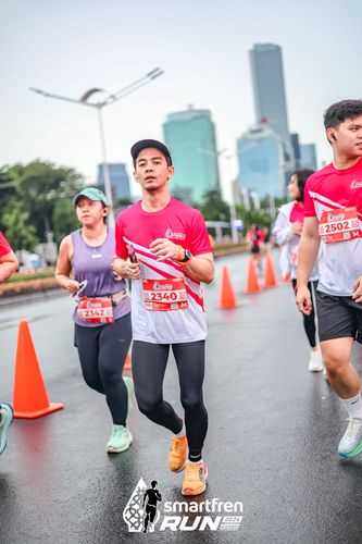 Race photo from Smartfren Run 2024