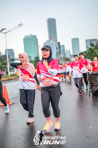 Race photo from Smartfren Run 2024