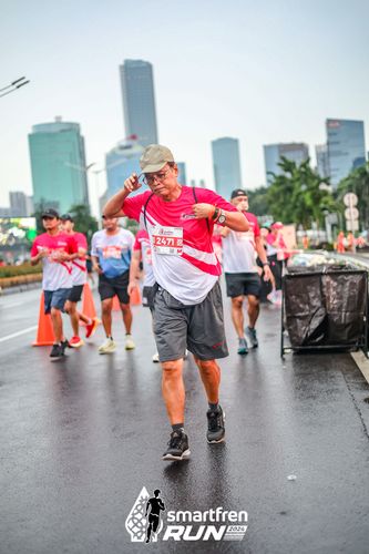 Race photo from Smartfren Run 2024