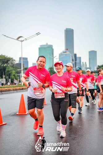 Race photo from Smartfren Run 2024