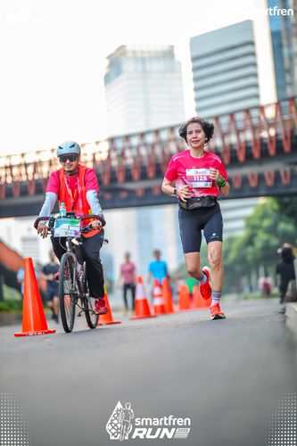 Race photo from Smartfren Run 2025 