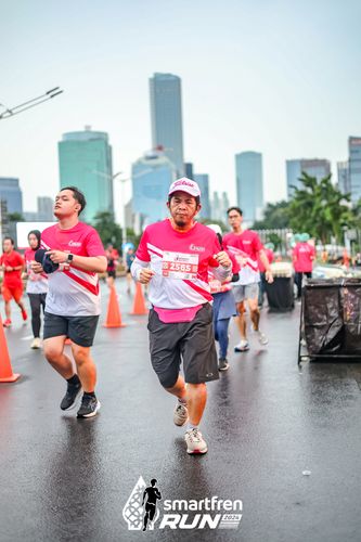 Race photo from Smartfren Run 2024