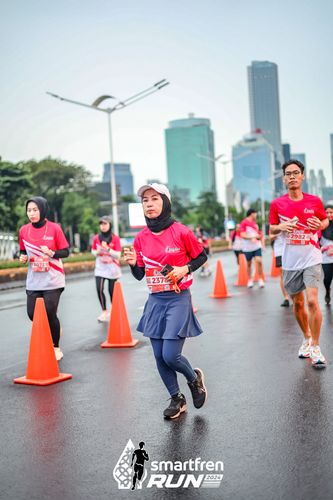 Race photo from Smartfren Run 2024
