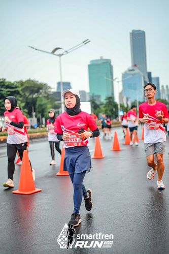 Race photo from Smartfren Run 2024