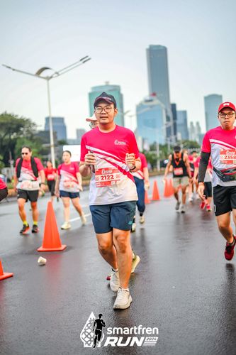 Race photo from Smartfren Run 2024