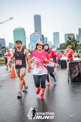 Race photo from Smartfren Run 2024