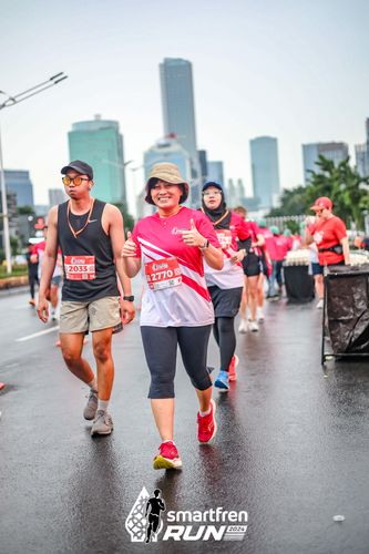 Race photo from Smartfren Run 2024